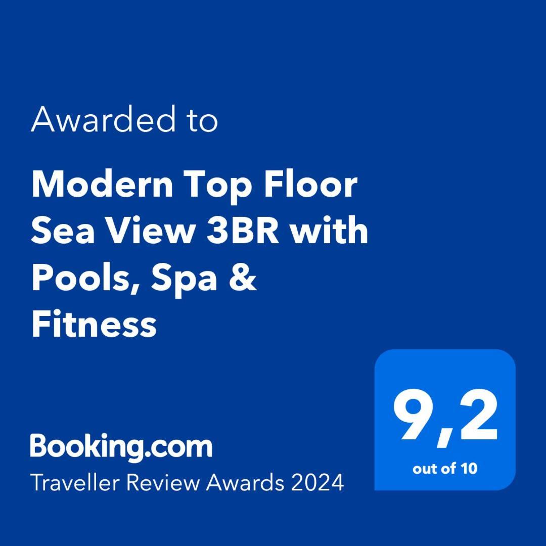 Modern Top Floor Sea View 3Br With Pools, Spa & Fitness Becici  Exterior photo