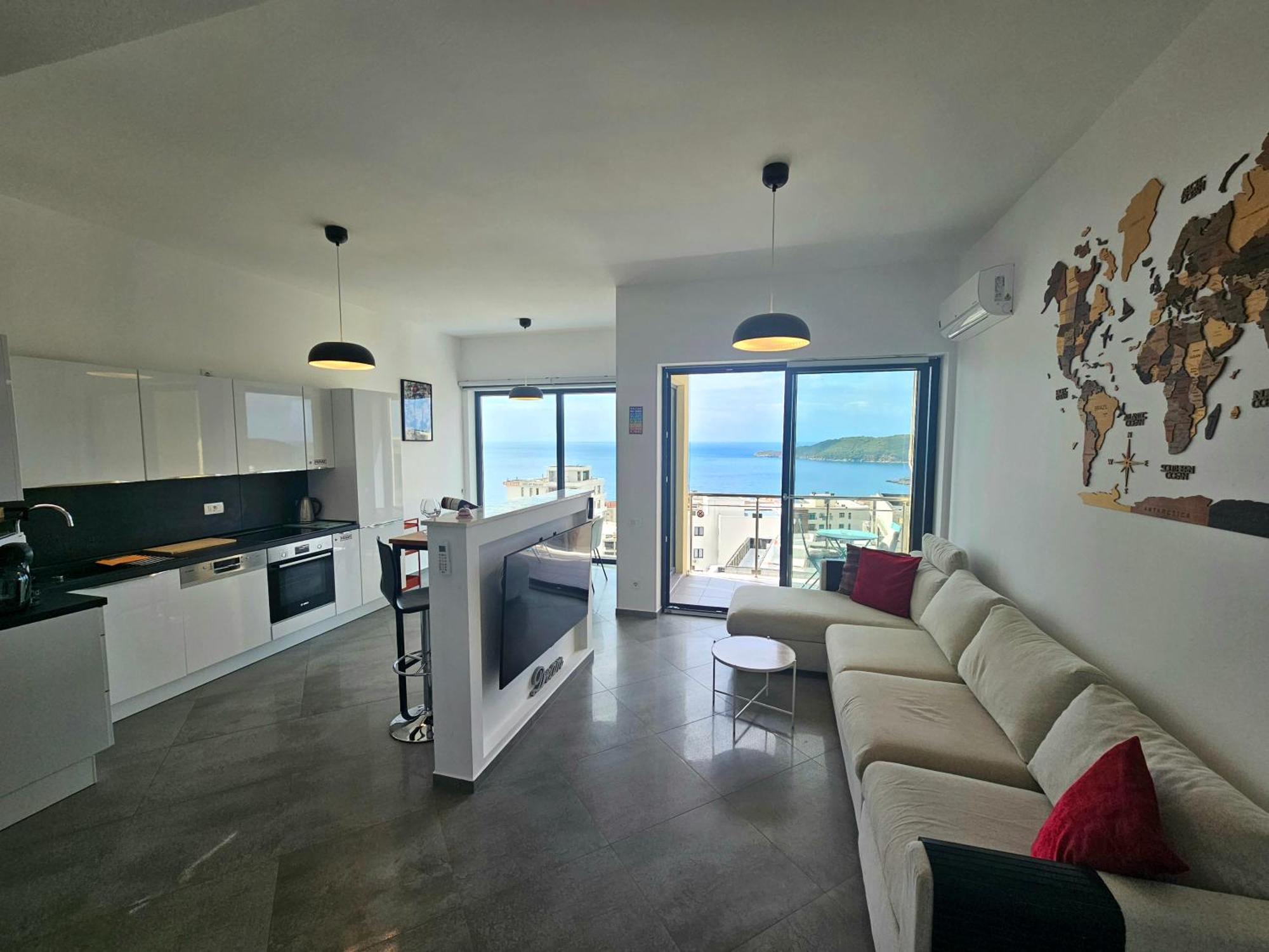 Modern Top Floor Sea View 3Br With Pools, Spa & Fitness Becici  Exterior photo